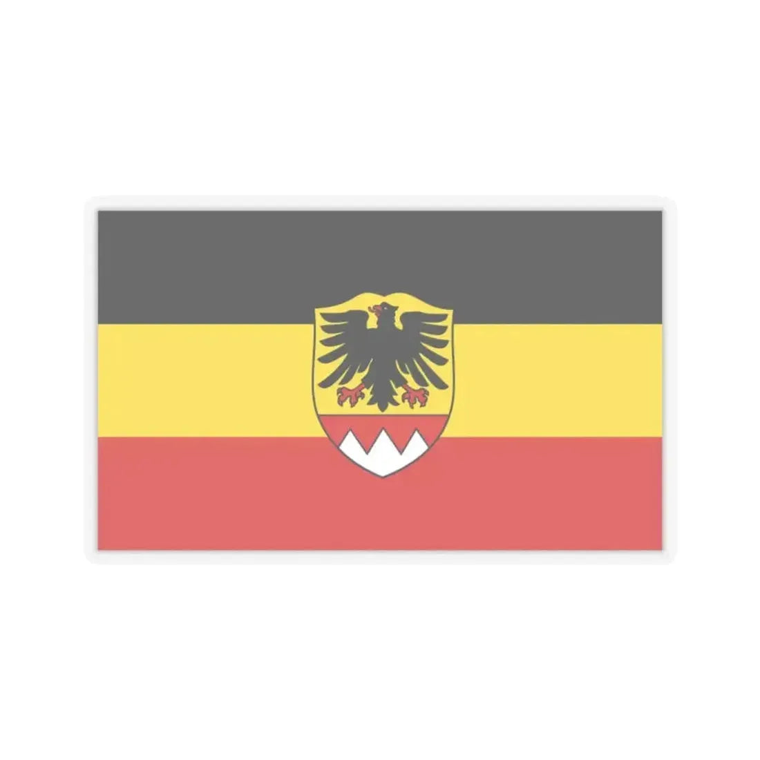 Flag of Schweinfurt Germany - STICKER Vinyl Kiss-Cut Decal 2 Inch Transparent - The Sticker Space