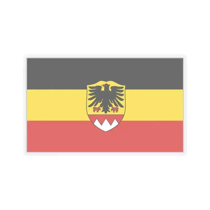Flag of Schweinfurt Germany - STICKER Vinyl Kiss-Cut Decal 4 Inch Transparent - The Sticker Space