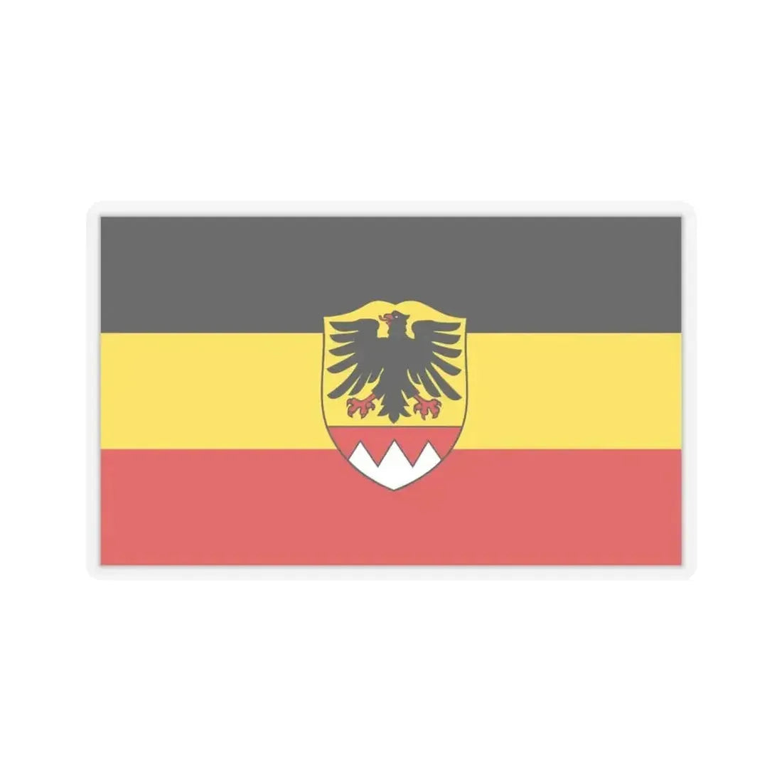 Flag of Schweinfurt Germany - STICKER Vinyl Kiss-Cut Decal 6 Inch Transparent - The Sticker Space