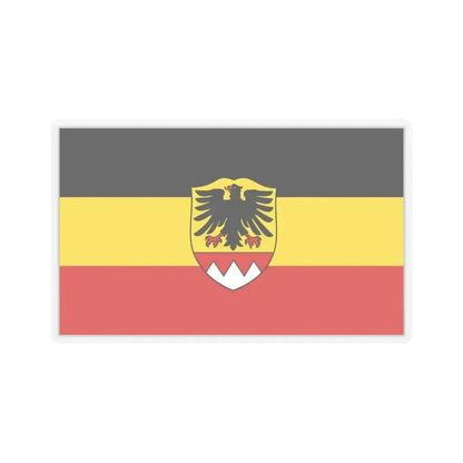 Flag of Schweinfurt Germany - STICKER Vinyl Kiss-Cut Decal 6 Inch Transparent - The Sticker Space
