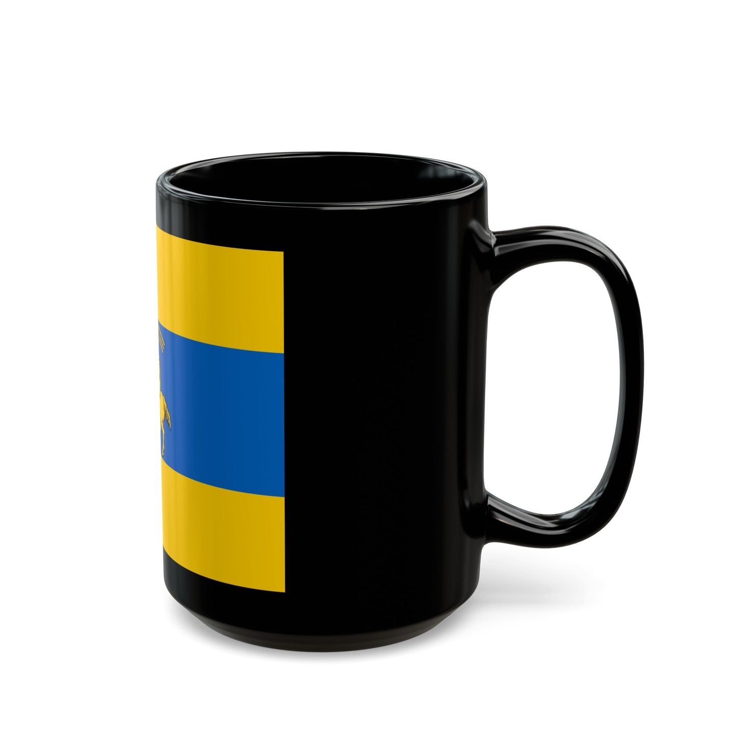 Flag of Schwerin Germany - Black Coffee Mug-The Sticker Space