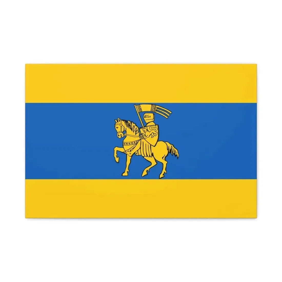Flag of Schwerin Germany - Canvas Wall Art 24″ x 16″ 1.25" - The Sticker Space