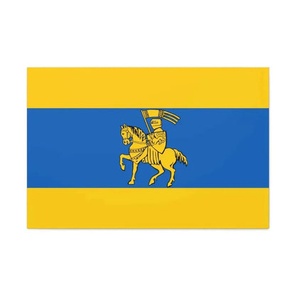 Flag of Schwerin Germany - Canvas Wall Art 36" x 24" 1.25" - The Sticker Space