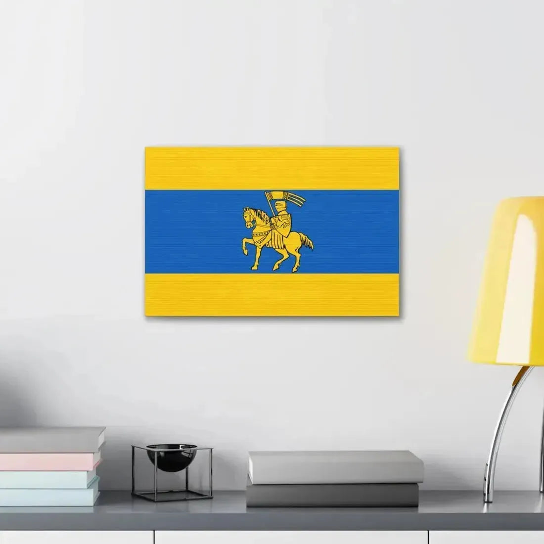 Flag of Schwerin Germany - Canvas Wall Art - The Sticker Space