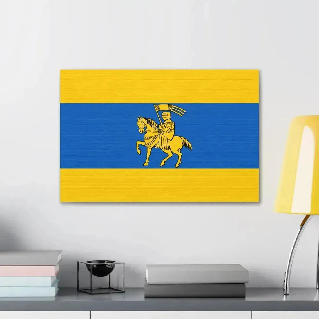 Flag of Schwerin Germany - Canvas Wall Art - The Sticker Space