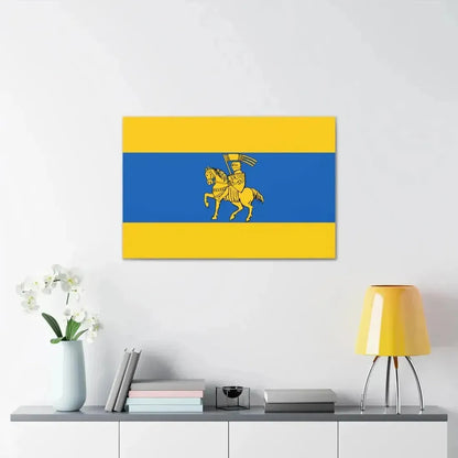 Flag of Schwerin Germany - Canvas Wall Art - The Sticker Space