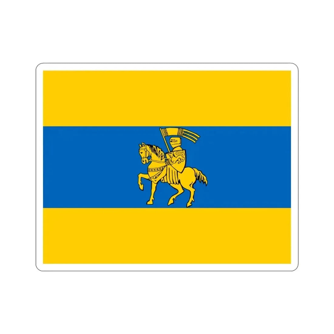Flag of Schwerin Germany STICKER Vinyl Die-Cut Decal 3 Inch - The Sticker Space
