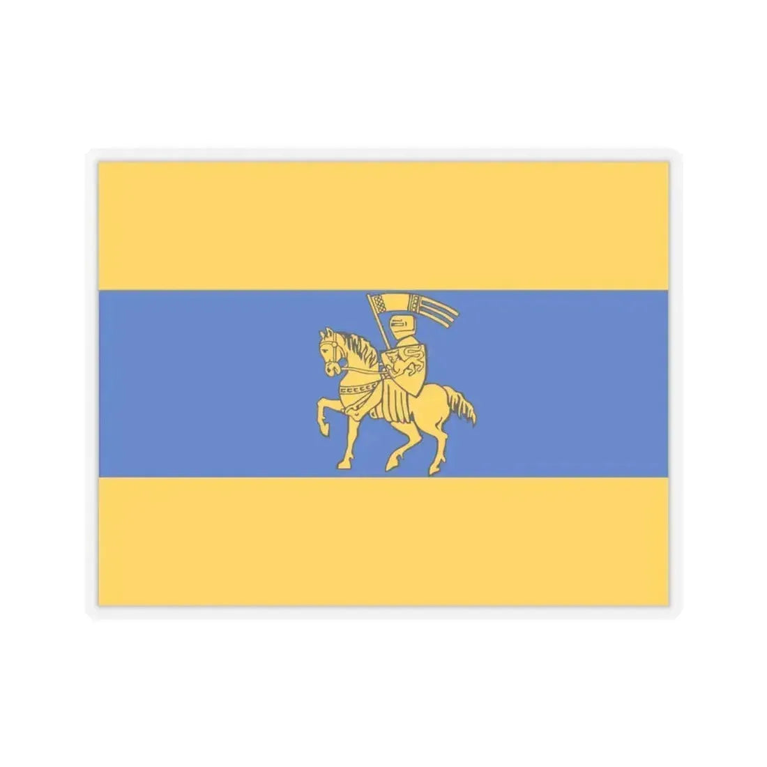 Flag of Schwerin Germany - STICKER Vinyl Kiss-Cut Decal 6 Inch Transparent - The Sticker Space