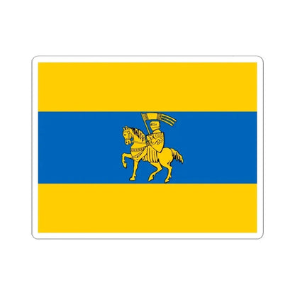 Flag of Schwerin Germany - STICKER Vinyl Kiss-Cut Decal 6 Inch White - The Sticker Space