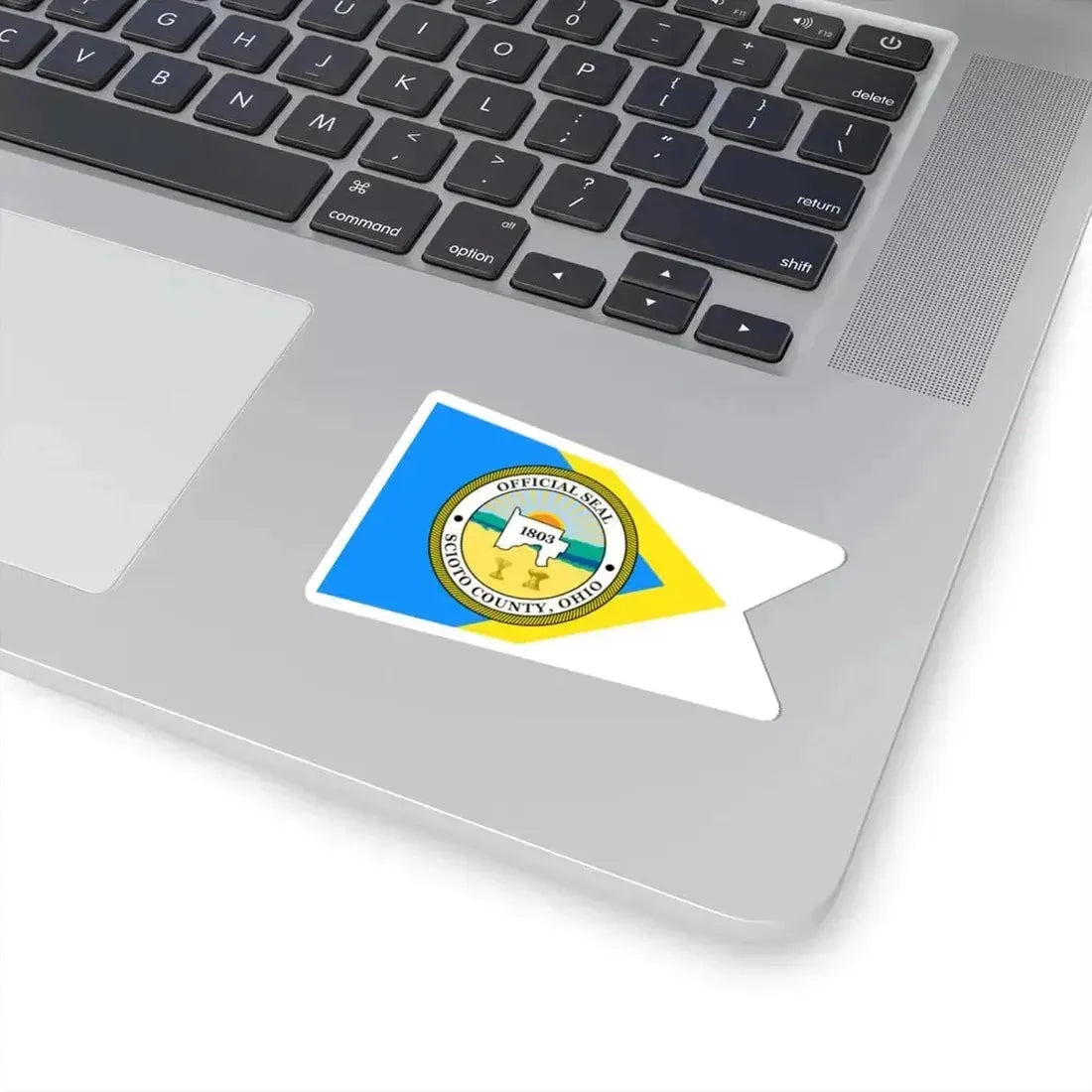Flag of Scioto County Ohio (United States) STICKER Vinyl Kiss-Cut Decal - The Sticker Space