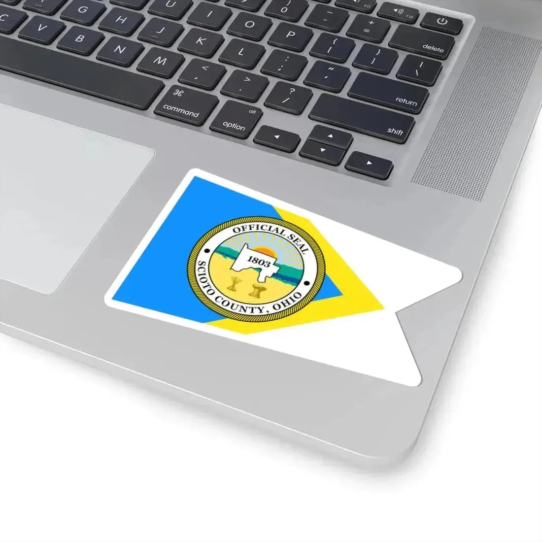 Flag of Scioto County Ohio (United States) STICKER Vinyl Kiss-Cut Decal - The Sticker Space