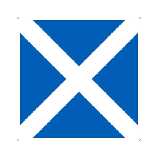 Flag of Scotland 1-1 (Scotland) STICKER Vinyl Kiss-Cut Decal 2 Inch White - The Sticker Space