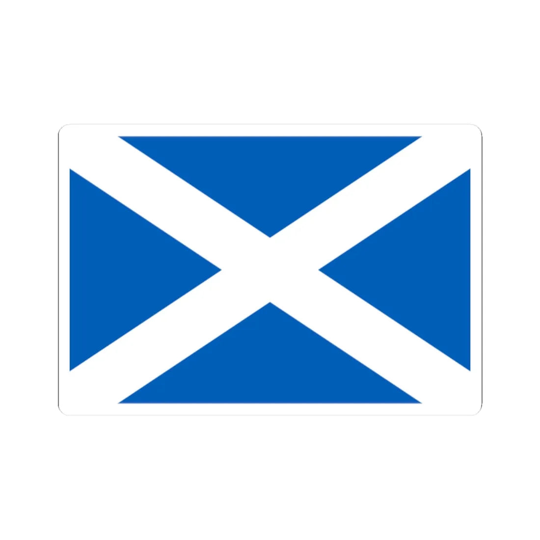 Flag of Scotland 3-2 (Scotland) STICKER Vinyl Kiss-Cut Decal 2 Inch White - The Sticker Space