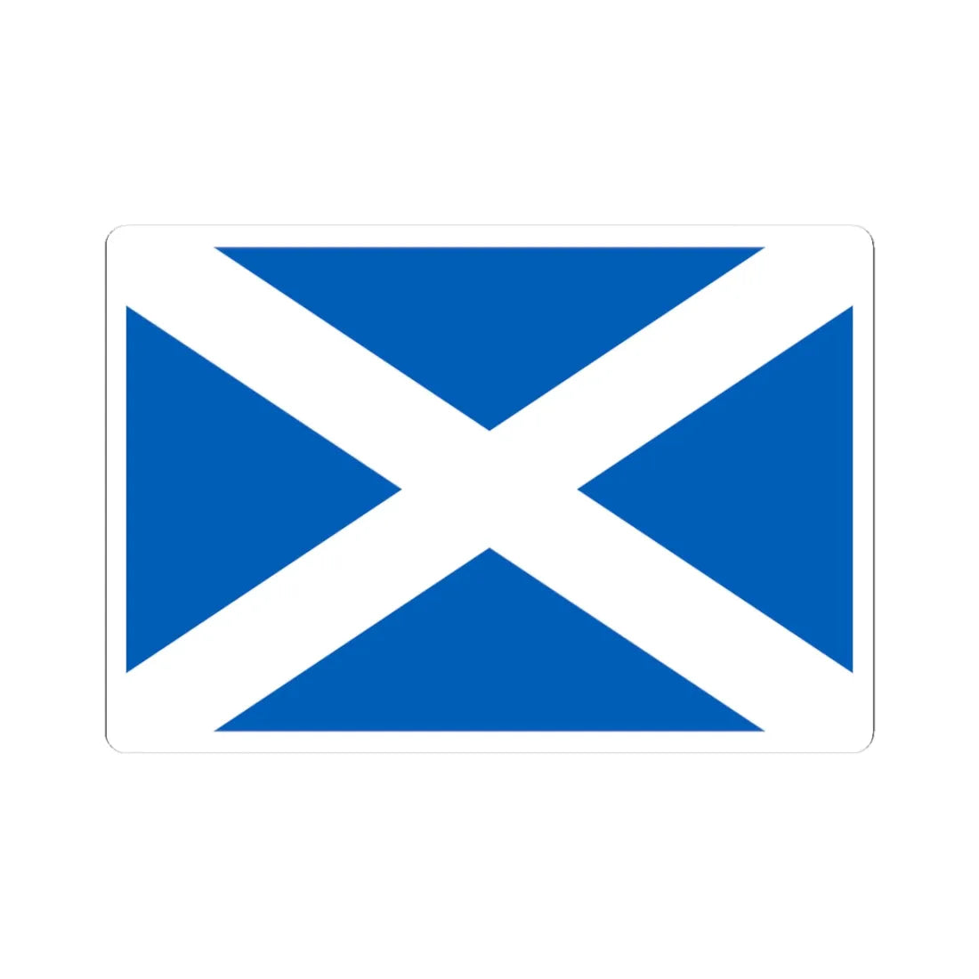 Flag of Scotland 3-2 (Scotland) STICKER Vinyl Kiss-Cut Decal 3 Inch White - The Sticker Space