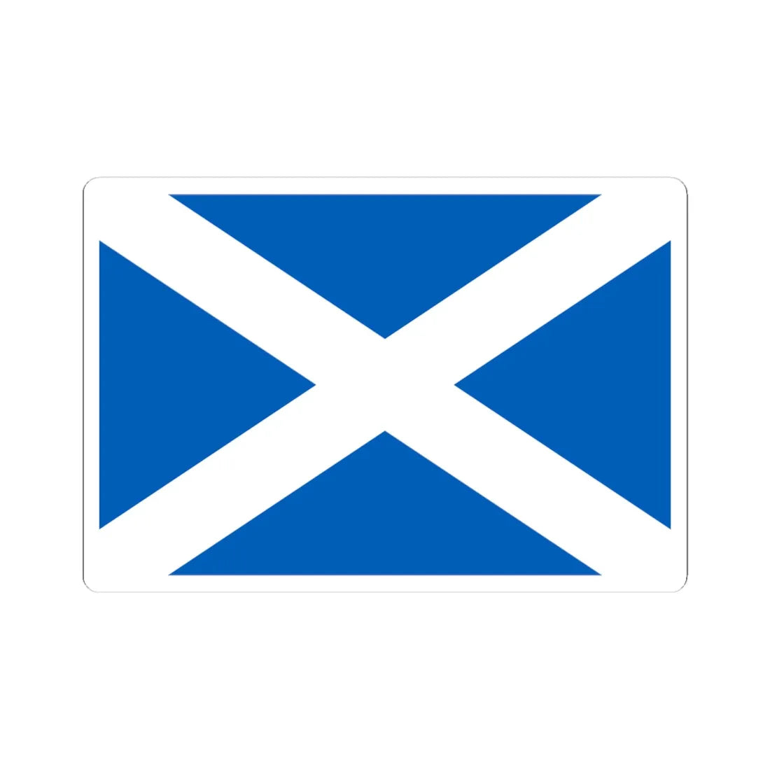 Flag of Scotland 3-2 (Scotland) STICKER Vinyl Kiss-Cut Decal 4 Inch White - The Sticker Space