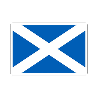 Flag of Scotland 3-2 (Scotland) STICKER Vinyl Kiss-Cut Decal 4 Inch White - The Sticker Space