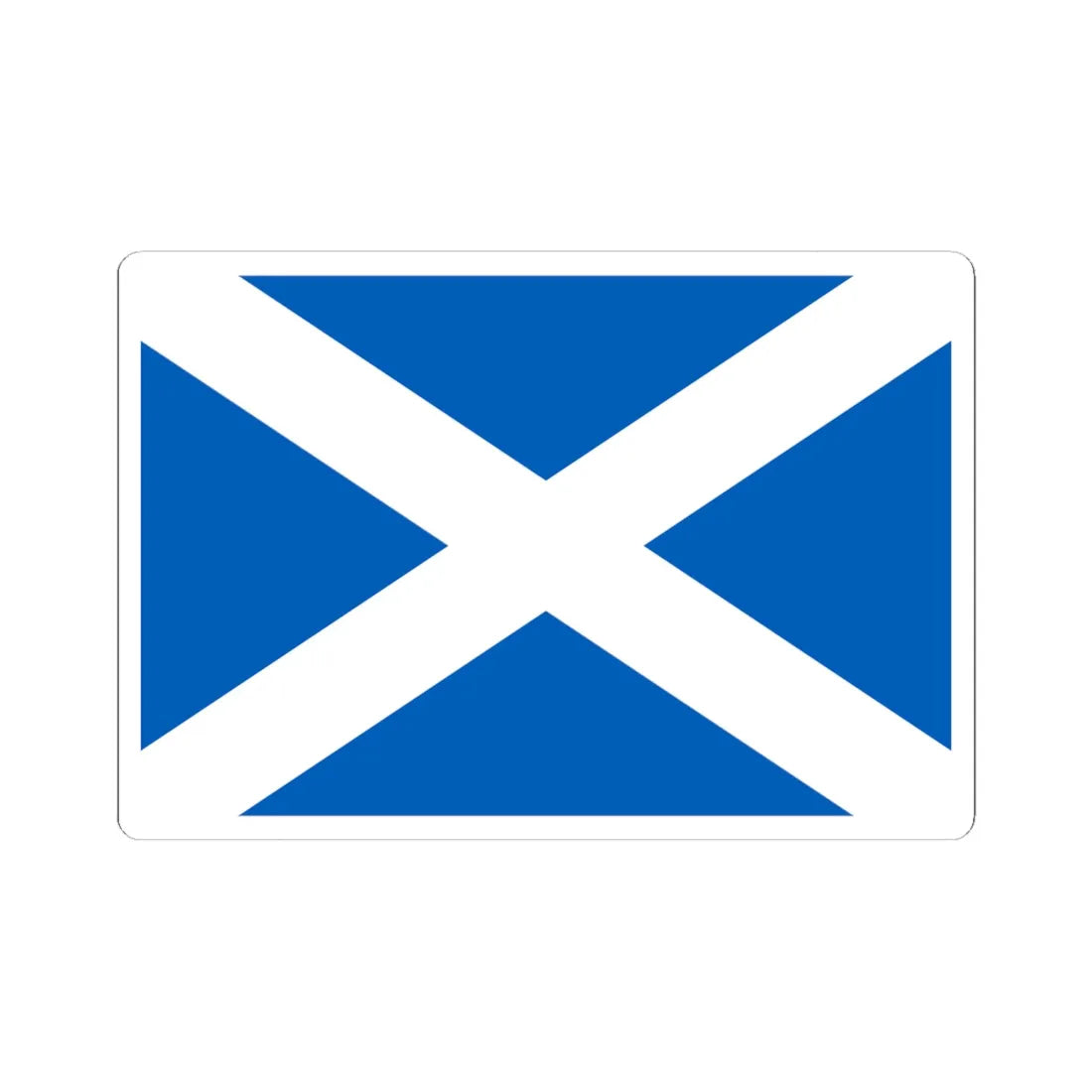 Flag of Scotland 3-2 (Scotland) STICKER Vinyl Kiss-Cut Decal 6 Inch White - The Sticker Space
