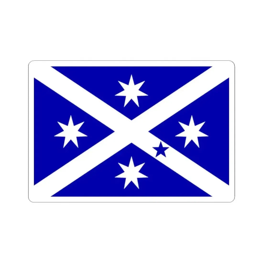Flag of Scotland Island (Australia) STICKER Vinyl Kiss-Cut Decal 2 Inch White - The Sticker Space