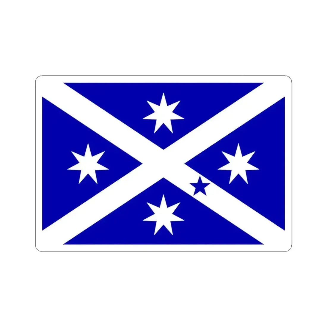 Flag of Scotland Island (Australia) STICKER Vinyl Kiss-Cut Decal 4 Inch White - The Sticker Space