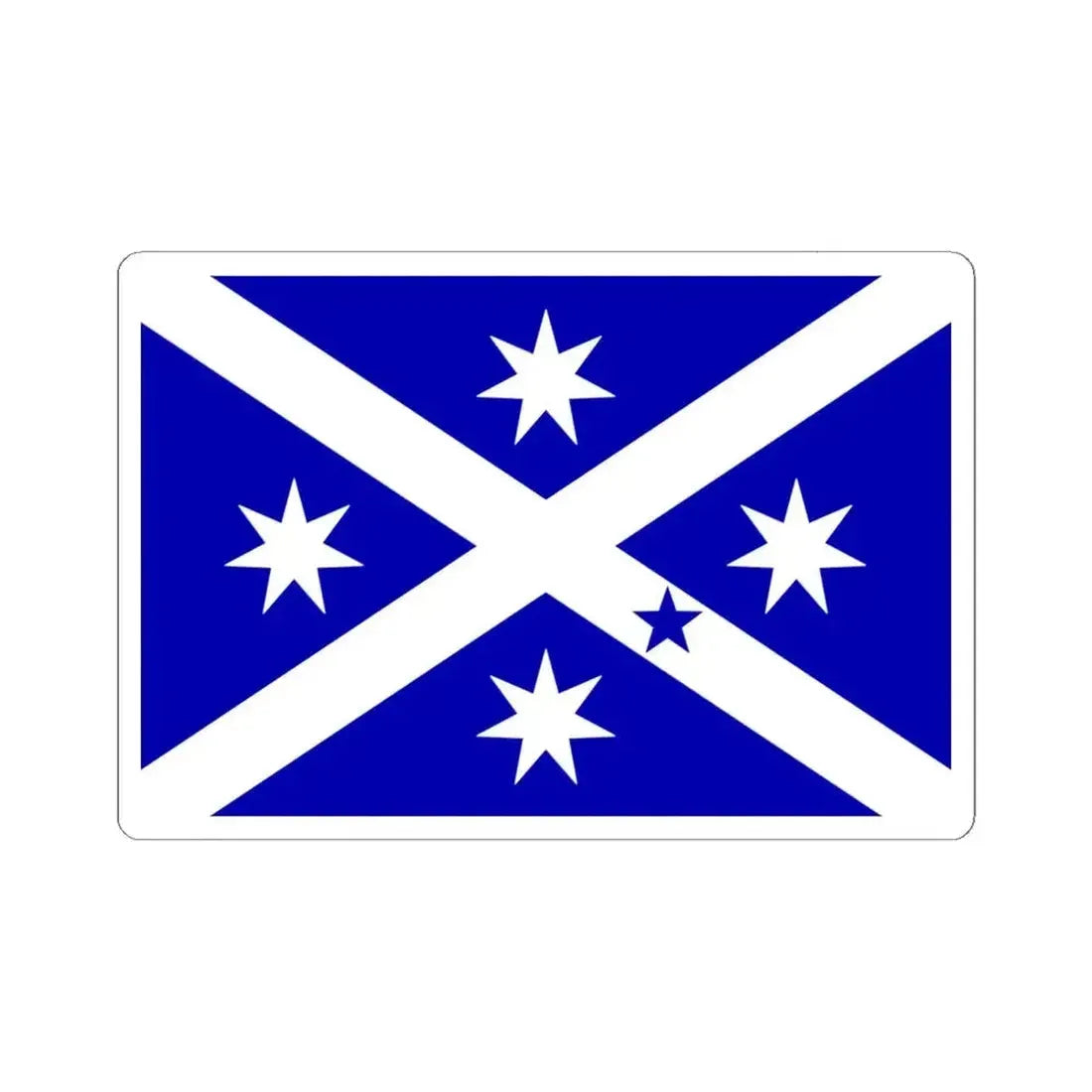 Flag of Scotland Island (Australia) STICKER Vinyl Kiss-Cut Decal 6 Inch White - The Sticker Space