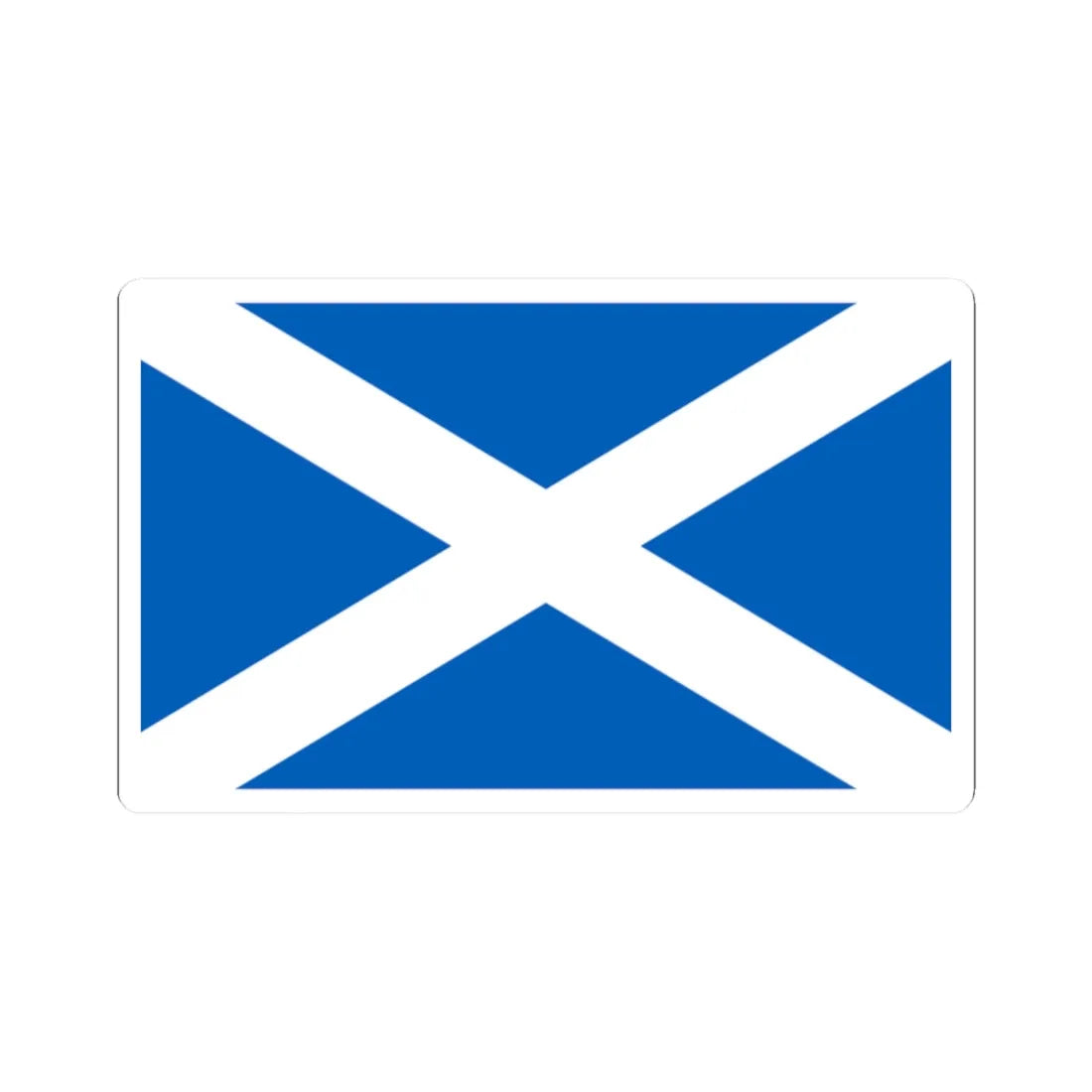Flag of Scotland (Scotland) STICKER Vinyl Kiss-Cut Decal 2 Inch White - The Sticker Space