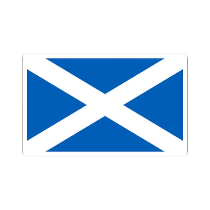 Flag of Scotland (Scotland) STICKER Vinyl Kiss-Cut Decal 3 Inch White - The Sticker Space