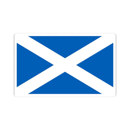 Flag of Scotland (Scotland) STICKER Vinyl Kiss-Cut Decal 4 Inch White - The Sticker Space