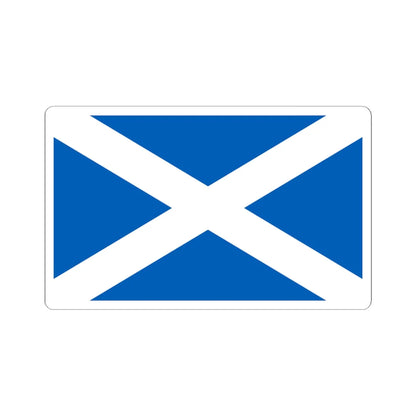 Flag of Scotland (Scotland) STICKER Vinyl Kiss-Cut Decal 6 Inch White - The Sticker Space