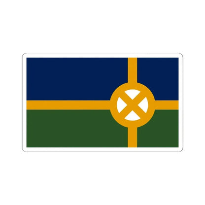 Flag of Scott Louisiana (United States) STICKER Vinyl Kiss-Cut Decal 4 Inch White - The Sticker Space