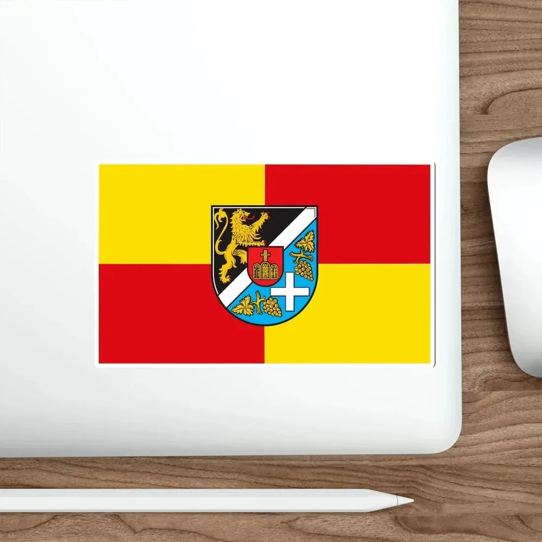 Flag of Südliche Weinstraße Germany STICKER Vinyl Die-Cut Decal - The Sticker Space