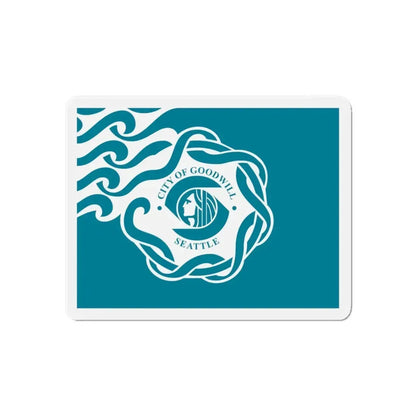 Flag of Seattle - Refrigerator Magnet 6 Inch - The Sticker Space