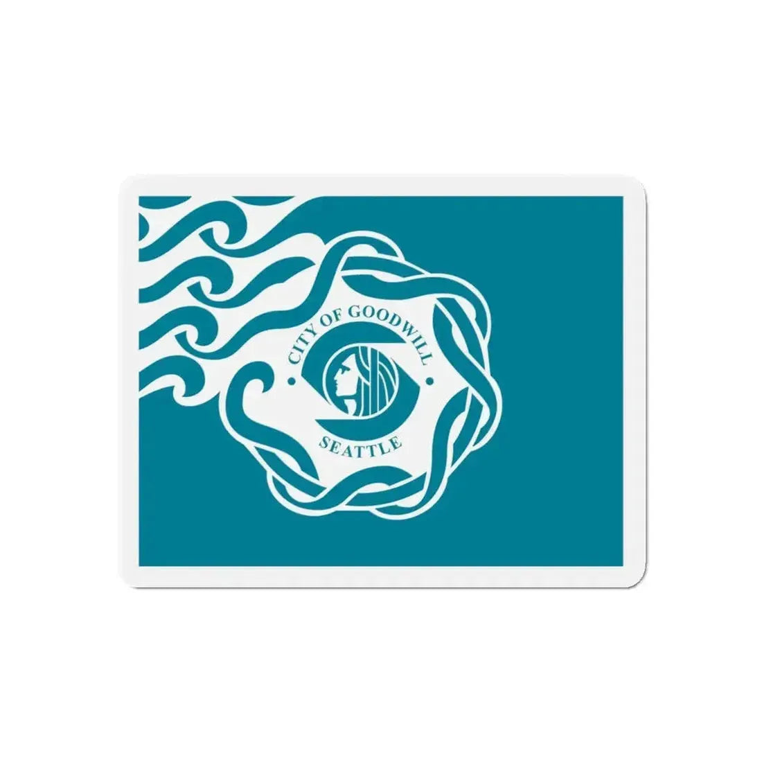 Flag of Seattle - Refrigerator Magnet - The Sticker Space