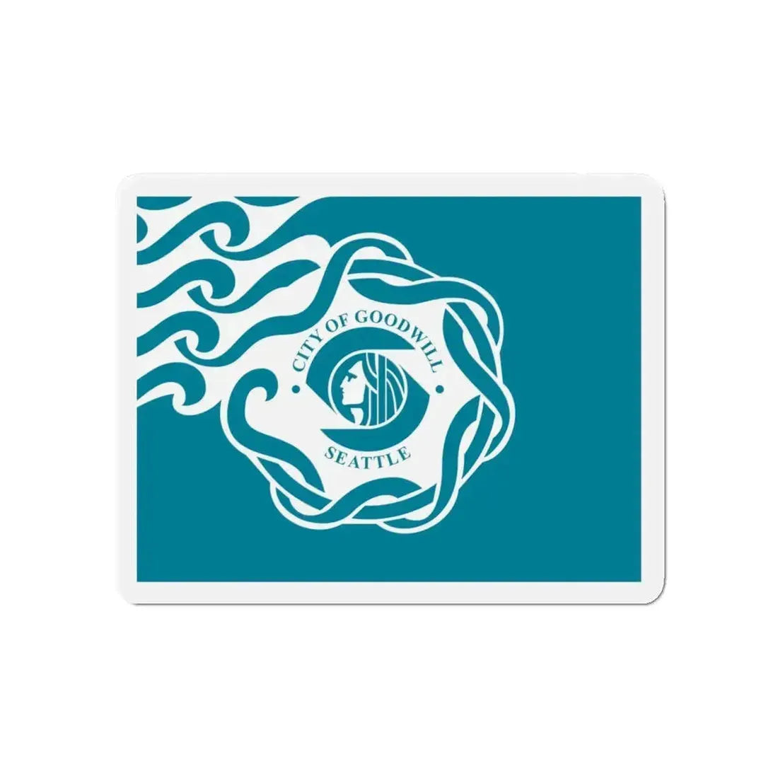 Flag of Seattle - Refrigerator Magnet - The Sticker Space