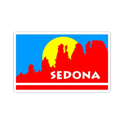 Flag of Sedona Arizona (United States) STICKER Vinyl Kiss-Cut Decal 2 Inch White - The Sticker Space