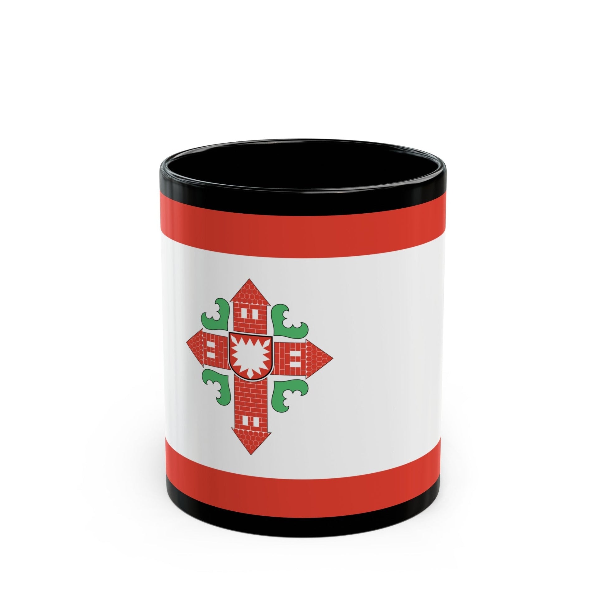 Flag of Segeberg Germany - Black Coffee Mug-11oz-The Sticker Space