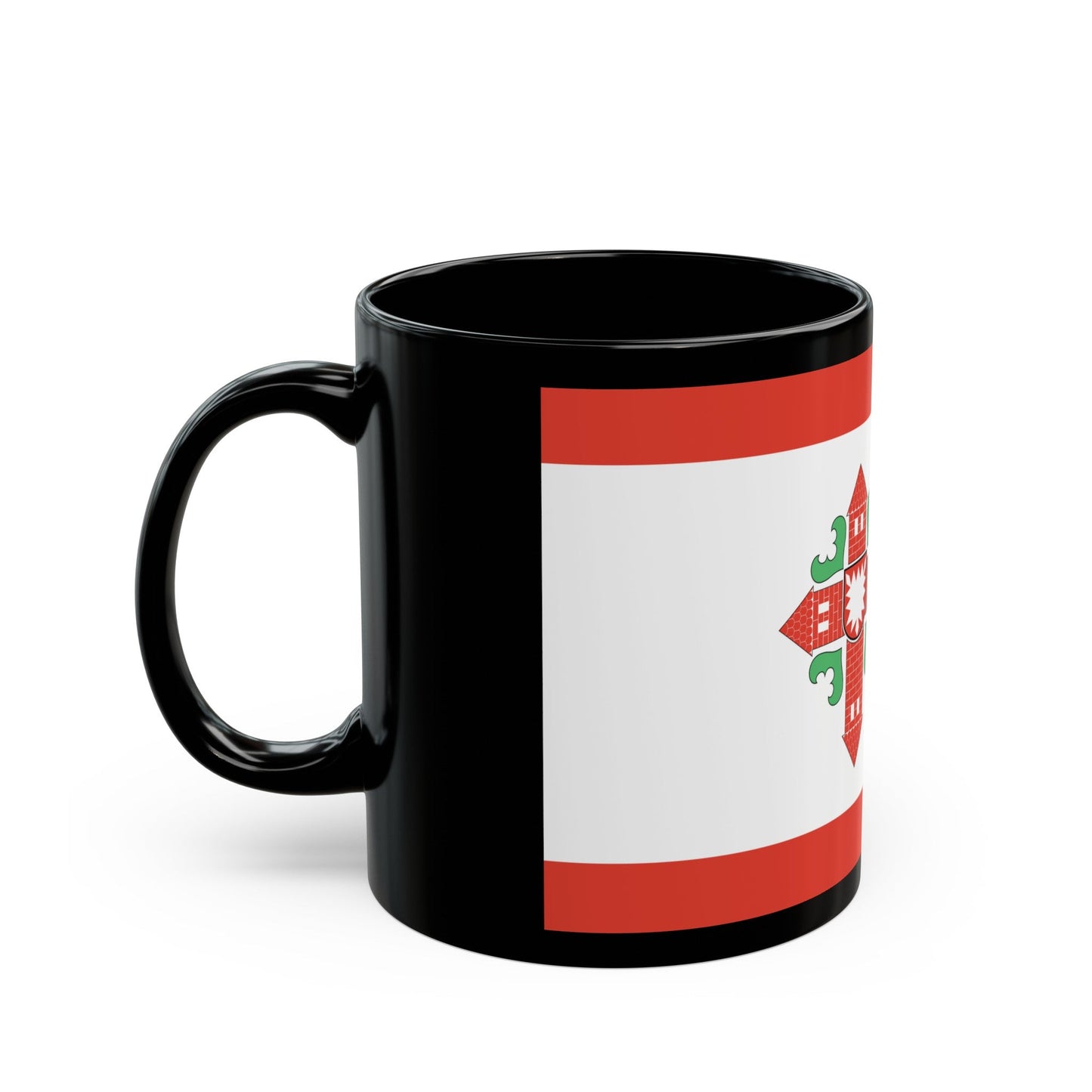 Flag of Segeberg Germany - Black Coffee Mug-The Sticker Space