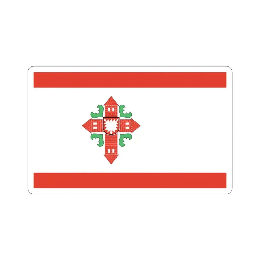 Flag of Segeberg Germany STICKER Vinyl Die-Cut Decal 2 Inch - The Sticker Space