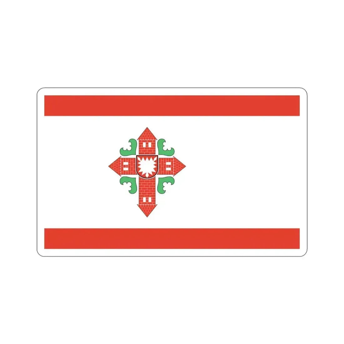 Flag of Segeberg Germany STICKER Vinyl Die-Cut Decal 3 Inch - The Sticker Space