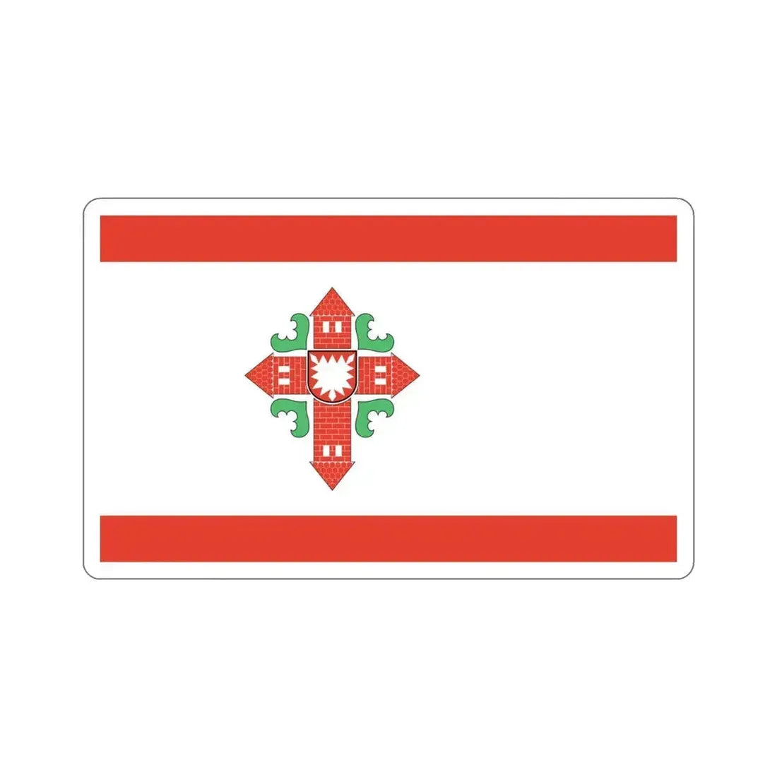 Flag of Segeberg Germany STICKER Vinyl Die-Cut Decal 4 Inch - The Sticker Space