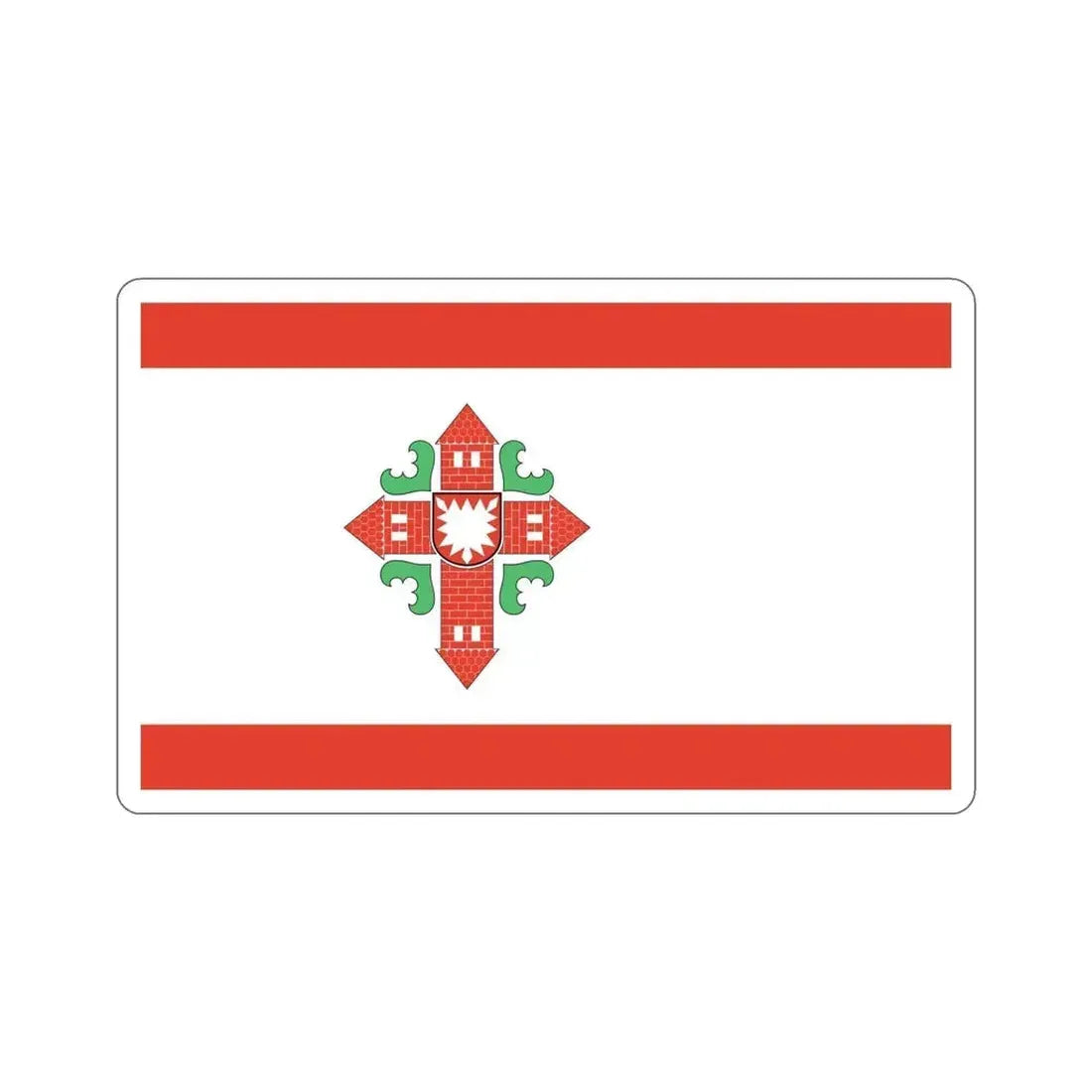 Flag of Segeberg Germany STICKER Vinyl Die-Cut Decal 5 Inch - The Sticker Space