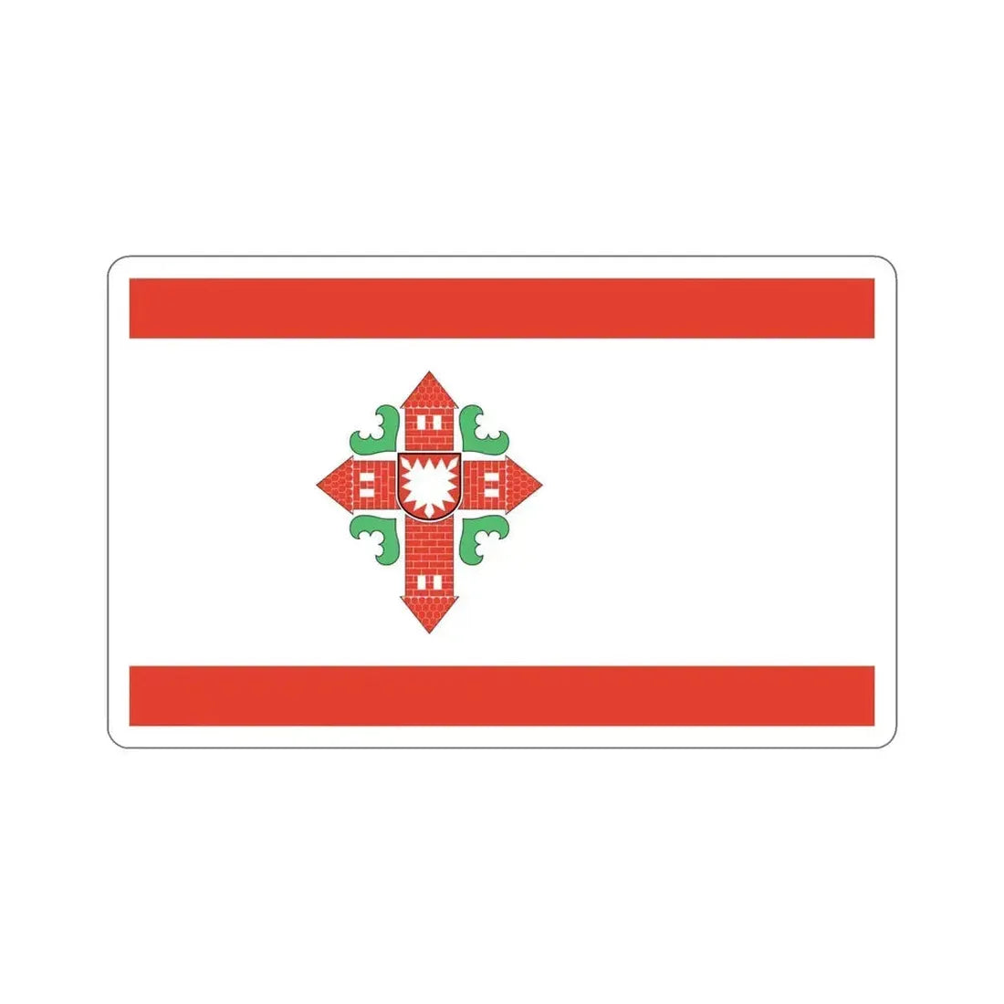 Flag of Segeberg Germany STICKER Vinyl Die-Cut Decal 6 Inch - The Sticker Space