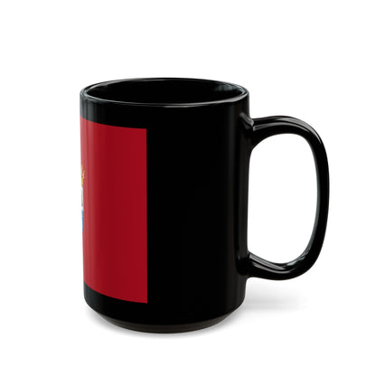 Flag of Segovia Spain - Black Coffee Mug-The Sticker Space