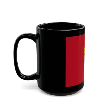 Flag of Segovia Spain - Black Coffee Mug-The Sticker Space