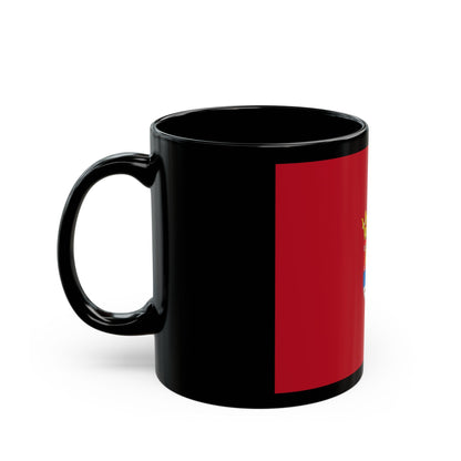 Flag of Segovia Spain - Black Coffee Mug-The Sticker Space