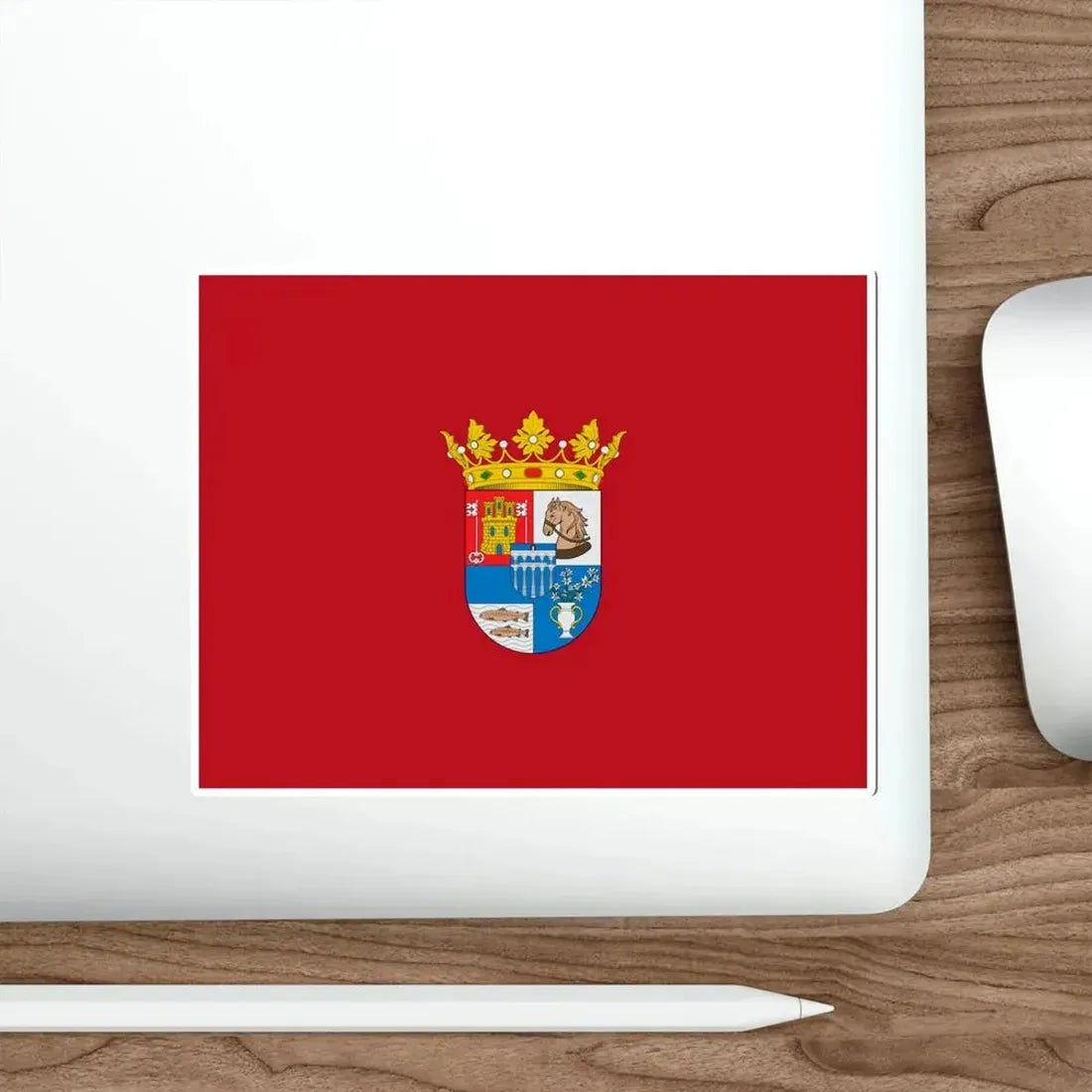 Flag of Segovia Spain STICKER Vinyl Die-Cut Decal - The Sticker Space