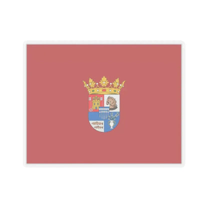 Flag of Segovia Spain - STICKER Vinyl Kiss-Cut Decal 3 Inch Transparent - The Sticker Space