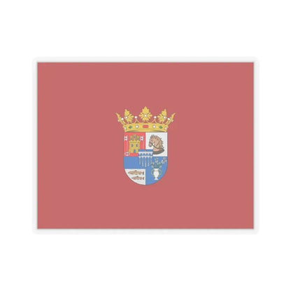 Flag of Segovia Spain - STICKER Vinyl Kiss-Cut Decal 4 Inch Transparent - The Sticker Space