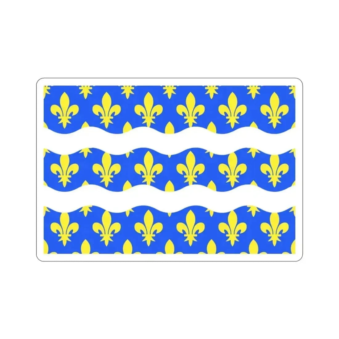 Flag of Seine et Marne France 2 STICKER Vinyl Die-Cut Decal 2 Inch - The Sticker Space