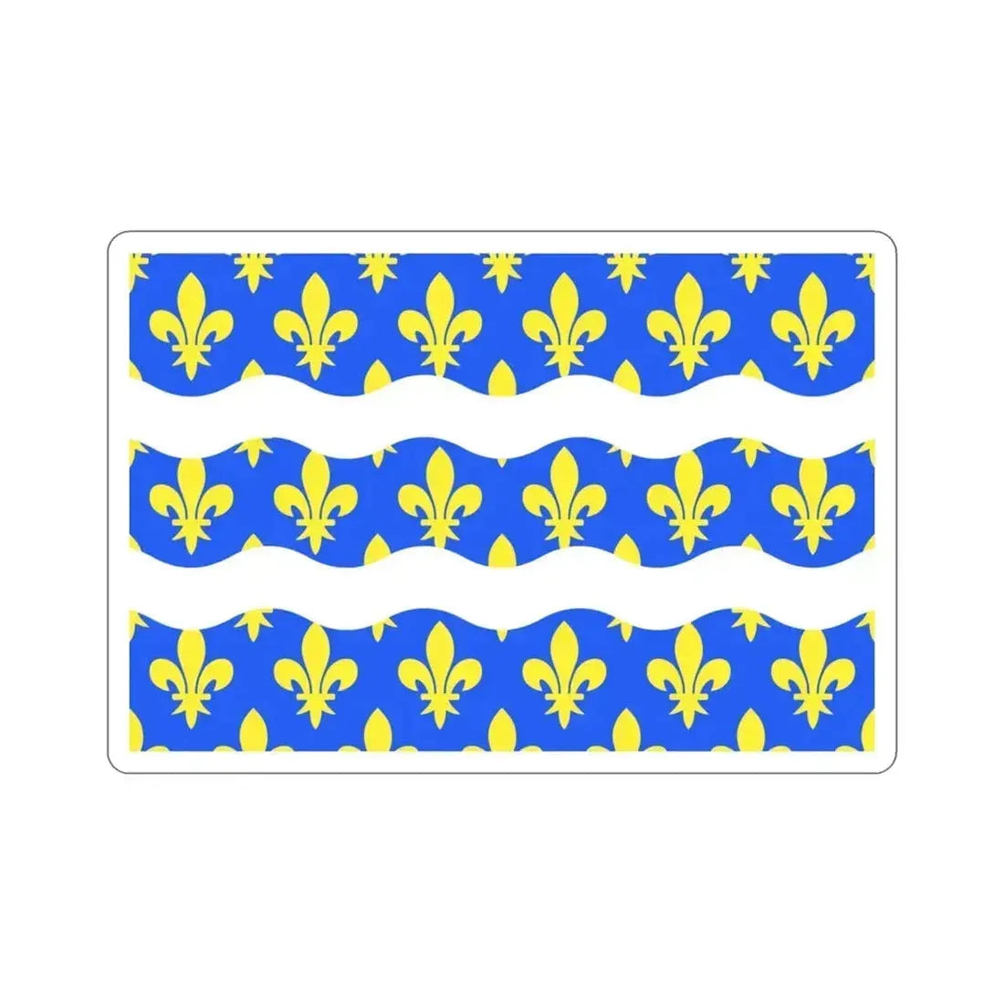 Flag of Seine et Marne France 2 STICKER Vinyl Die-Cut Decal 3 Inch - The Sticker Space