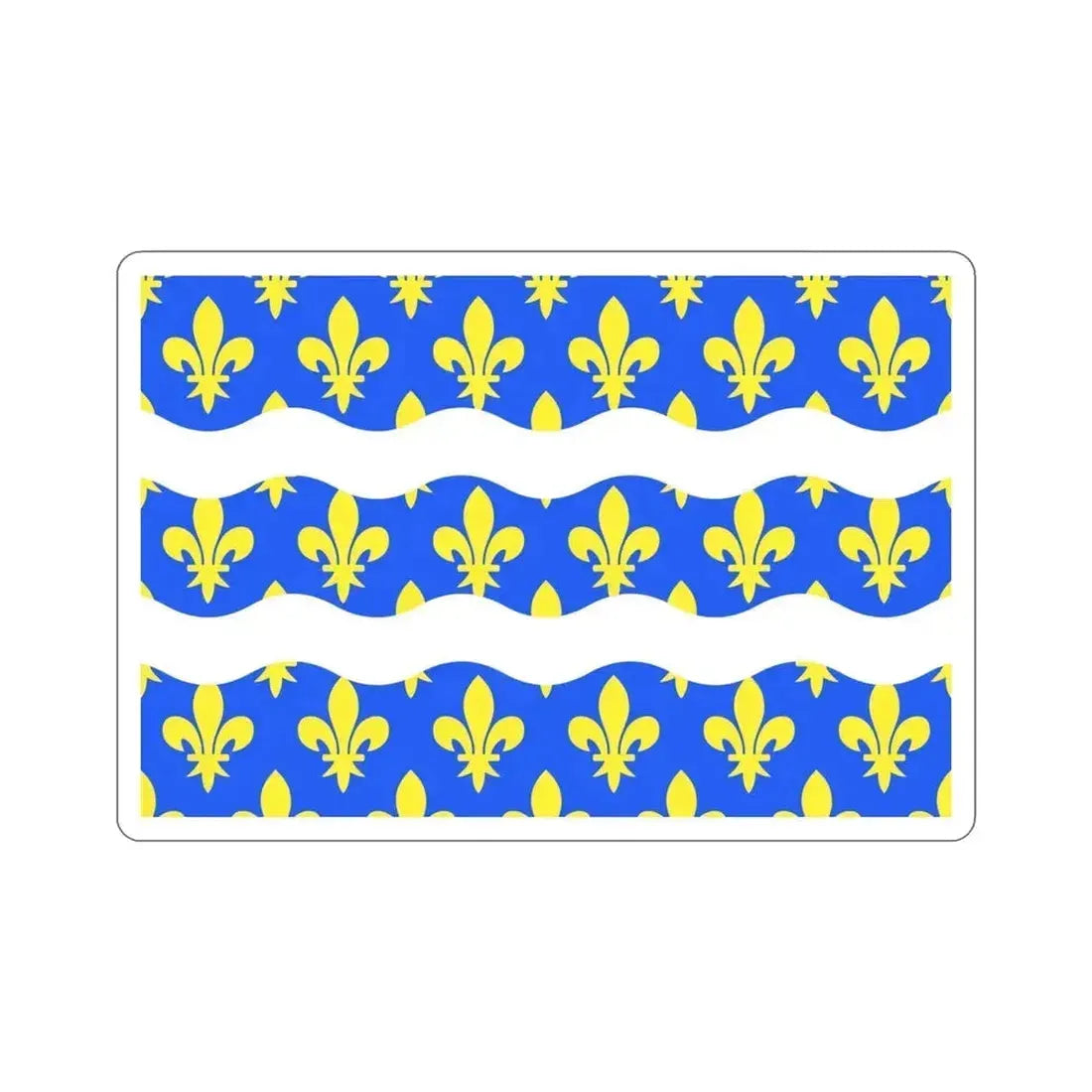 Flag of Seine et Marne France 2 STICKER Vinyl Die-Cut Decal 4 Inch - The Sticker Space
